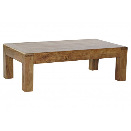 Tavolino da salotto in legno massello naturale