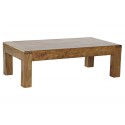 Tavolino da salotto in legno massello naturale