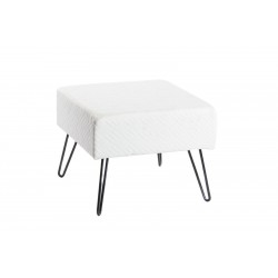 POUF in ferro SGABELLO POUF CUBO POLTRONA DESIGN POGGIAPIEDI IMBOTTITO