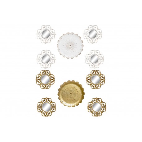 Specchio set 5 pezzi per decorazione pareti SPECCHIO INGRESSO CAMERA ORO DECAPE'