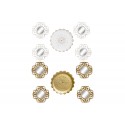 Specchio set 5 pezzi per decorazione pareti SPECCHIO INGRESSO CAMERA ORO DECAPE'