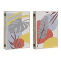 ARMADIETTO A MURO PORTACHIAVI IN LEGNO DECORATO TROPICAL APPENDICHIAVI A PARETE