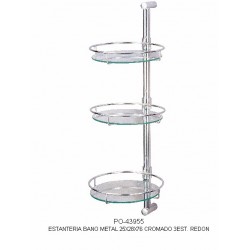 MENSOLA SCAFFALE BAGNO DOCCIA TRE RIPIANI