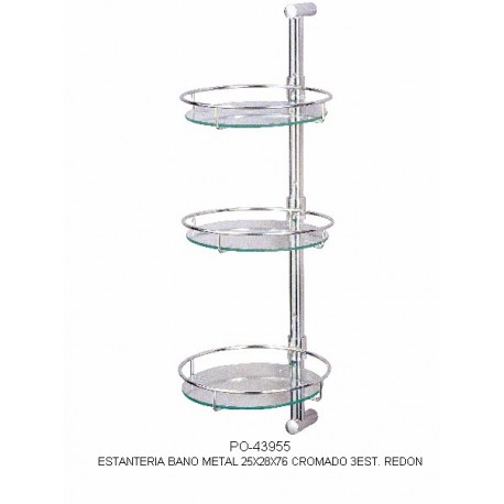 MENSOLA SCAFFALE BAGNO DOCCIA TRE RIPIANI