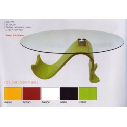 tavolino salotto divano piano vetro struttura design moderno resina colorata