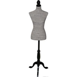 INDOSSATORE MANICHINO IN LEGNO PER VETRINE ATELIER CAMERA BUSTO DONNA IMBOTTITO