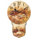Orologio a Pendolo a Muro figura macinino caffe' Orologio Bar Pub Locali