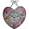 Orologio a parete per cameretta orologio sveglia a muro cuore rosa