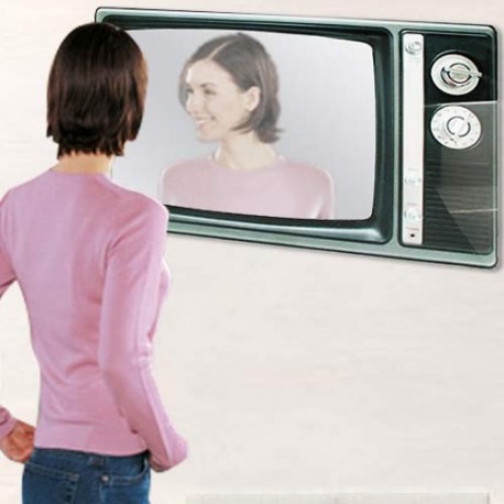 Specchio TV a Parete specchio cameretta a forma di televisore ANNI 60 DESIGN