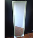 specchio alto da camera a muro cornice verde metallizzato 115 x 35