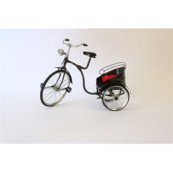 Bici con Carrello Trasportino Modellino da collezione in latta