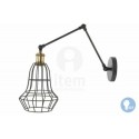 LAMPADA A PARETE LUME A MURO  LAMPADA STILE INDUSTRIAL APPLIQUE 1 LUCE LUMETTO