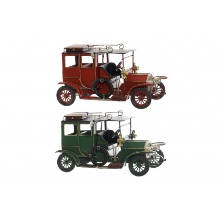 AUTO CARROZZA MODELLINO D'EPOCA IN LATTA SOPRAMMOBILE DA COLLEZIONE