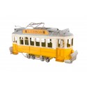TRAM GIALLO MODELLINO IN METALLO LATTA DA COLLEZIONE REGALO E SOPRAMMOBILE