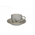 TAZZINE CAFFE' TAZZINA CERAMICA con PIATTINO TAZZA REGALO 6 PEZZI BICCHIERE