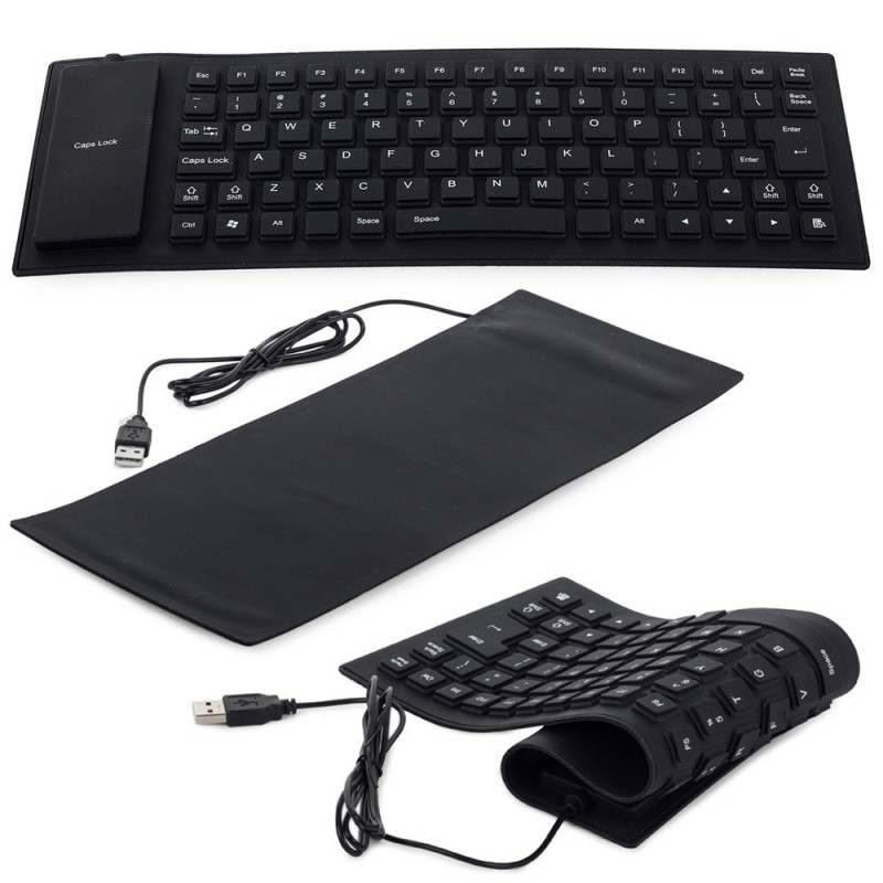 Tastiera per PC in silicone silenziosa resistente alla polvere e all'acqua  USB - IlBottegone.biz