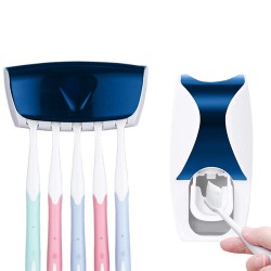 Dispenser di dentifricio impugnatura senza contatto e portaspazzolini a muro